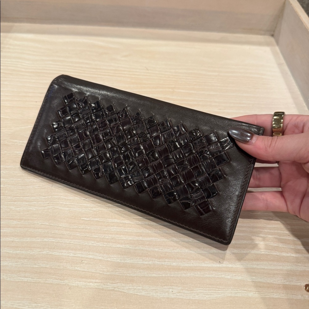 Vintage Chocolate Brown Bottega Veneta Wallet